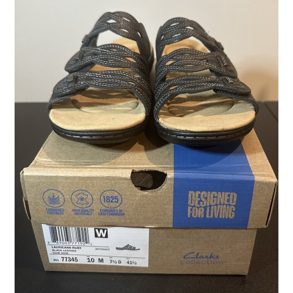 NIB Clarks Laurieann Ruby Women's Size 10 M Black… - image 3